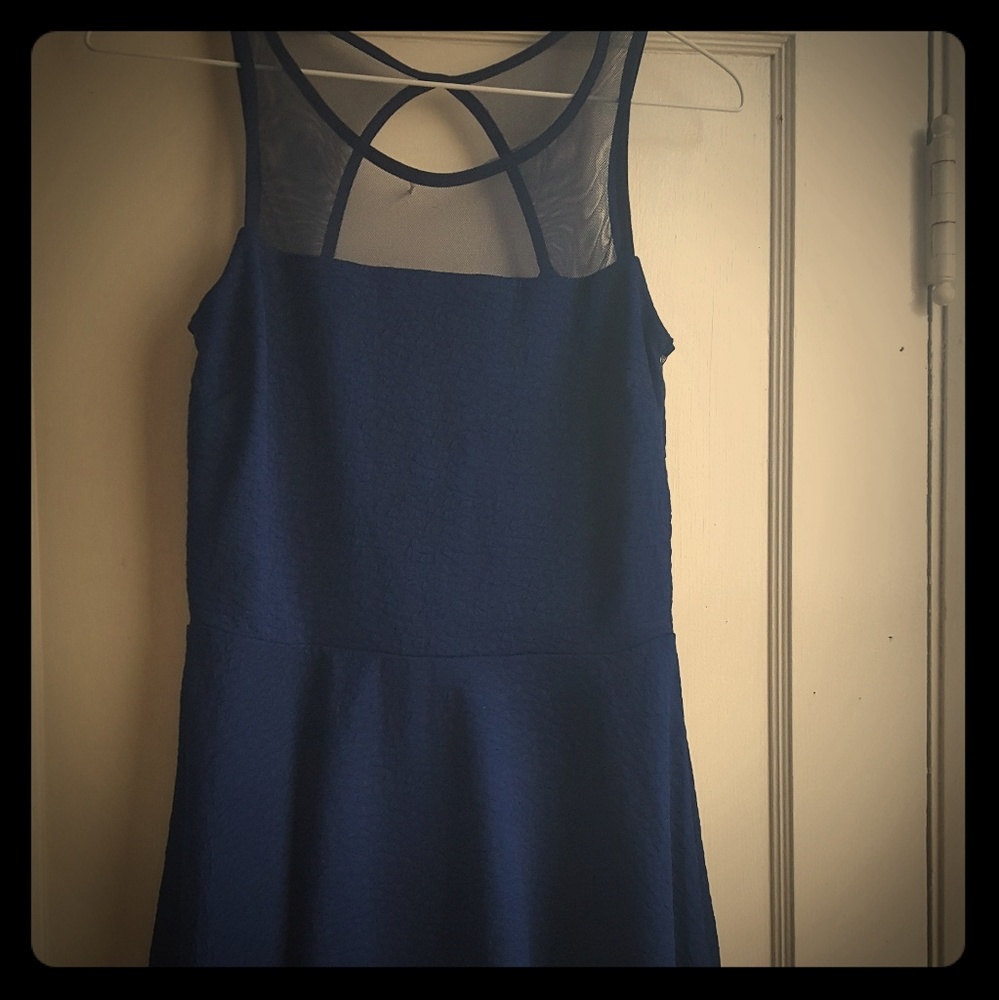 navy stretchy dress